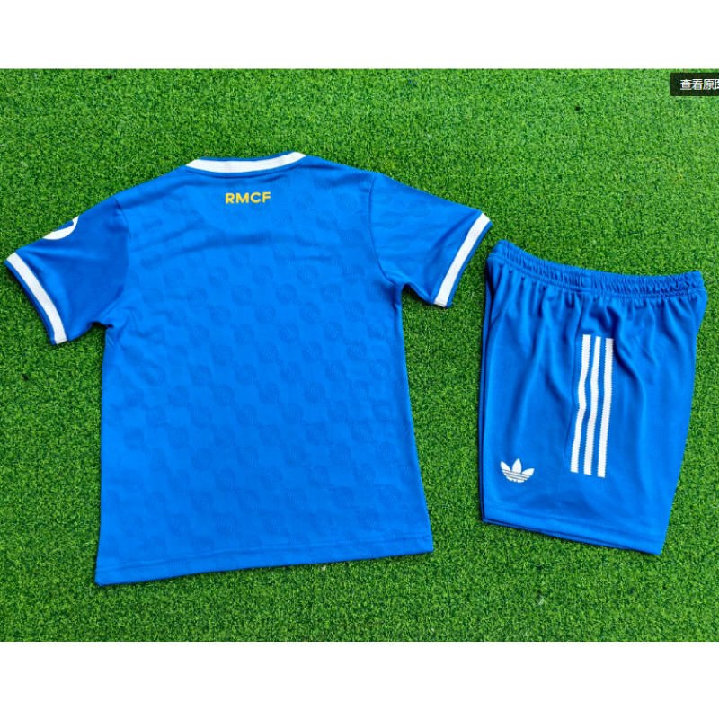 Camiseta Real Madrid 2025/2026 Third Azul Niño Kit (EDICIÓN JUGADOR)