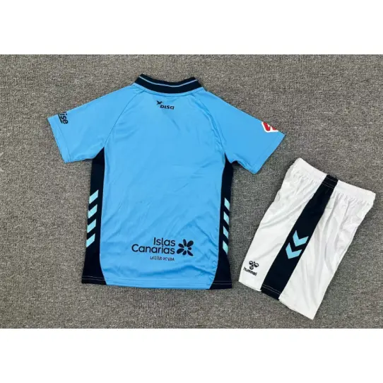 Camiseta Las Palmas 2025/2026 Away Azul Niño Kit con Parche La Liga