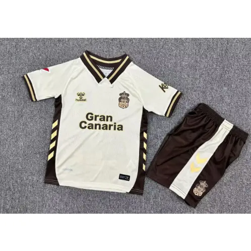 Camiseta Las Palmas 2025/2026 Third Beige Niño Kit con Parche La Liga