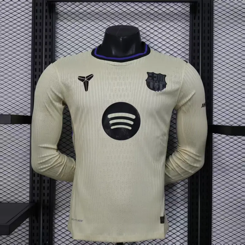Camiseta Barcelona 2025/2026 Away ML Oro (EDICIÓN JUGADOR)