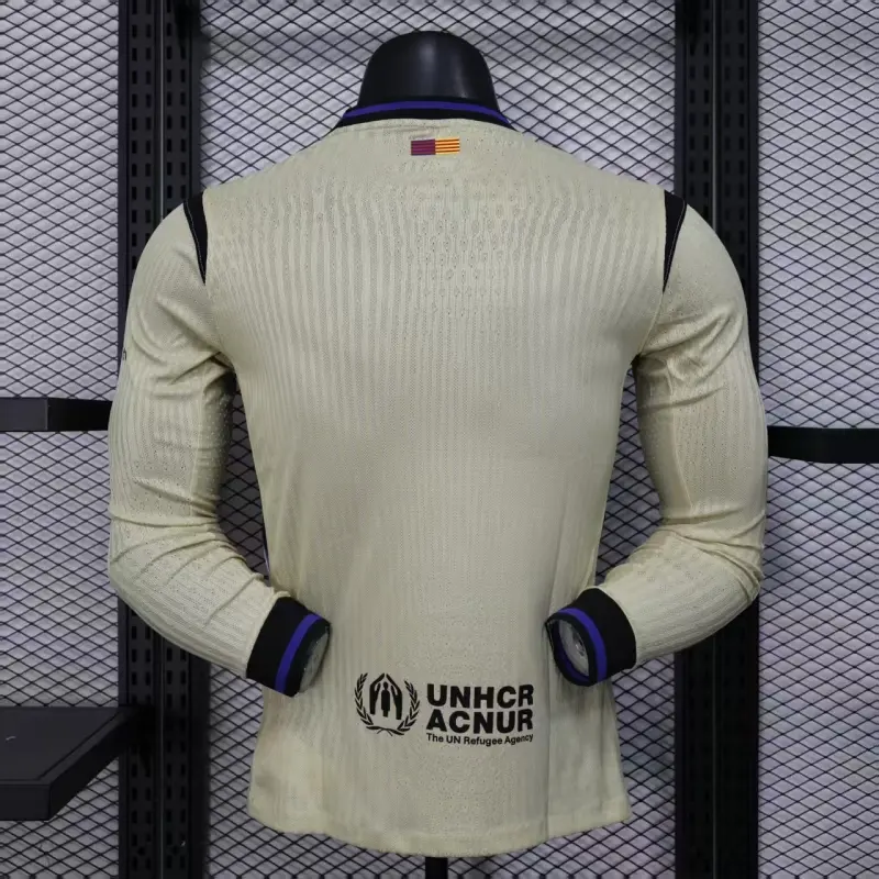 Camiseta Barcelona 2025/2026 Away ML Oro (EDICIÓN JUGADOR)