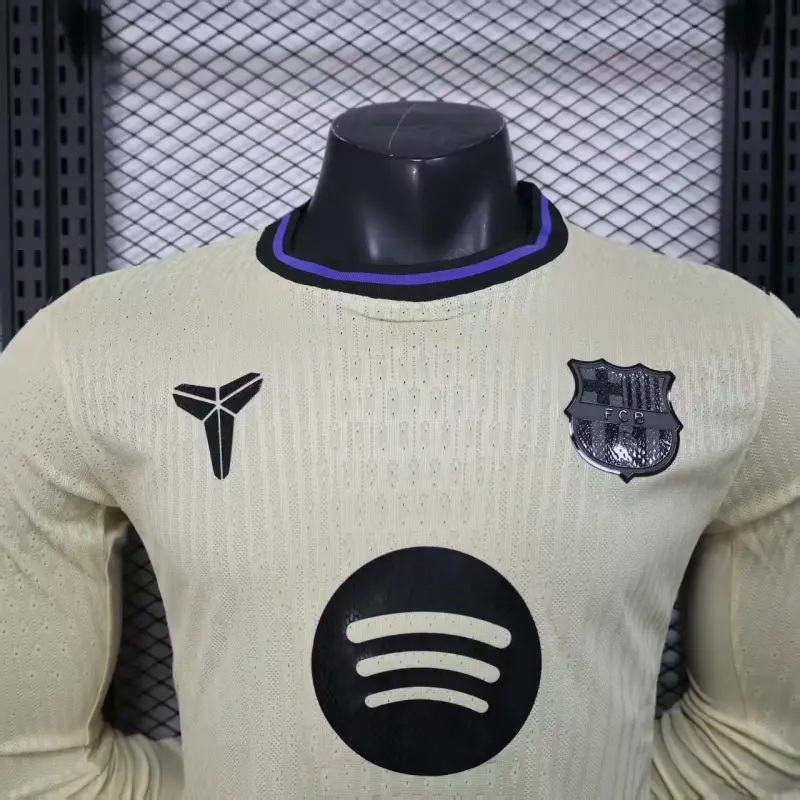 Camiseta Barcelona 2025/2026 Away ML Oro (EDICIÓN JUGADOR)