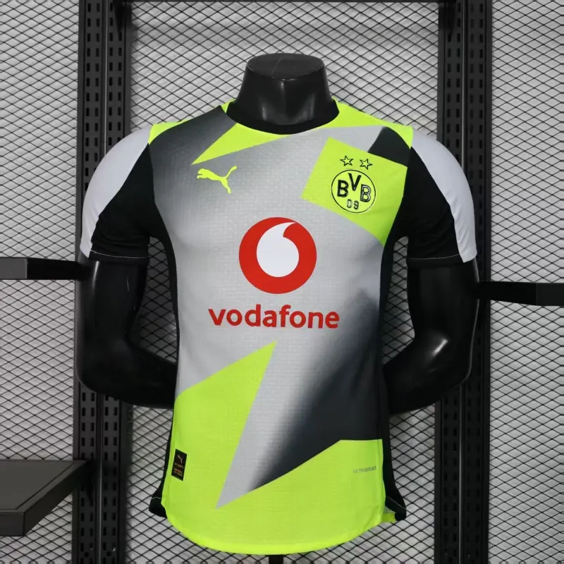 Camiseta Borussia Dortmund 2025/2026 Away Amarillo/Negro/Gris (EDICIÓN JUGADOR)