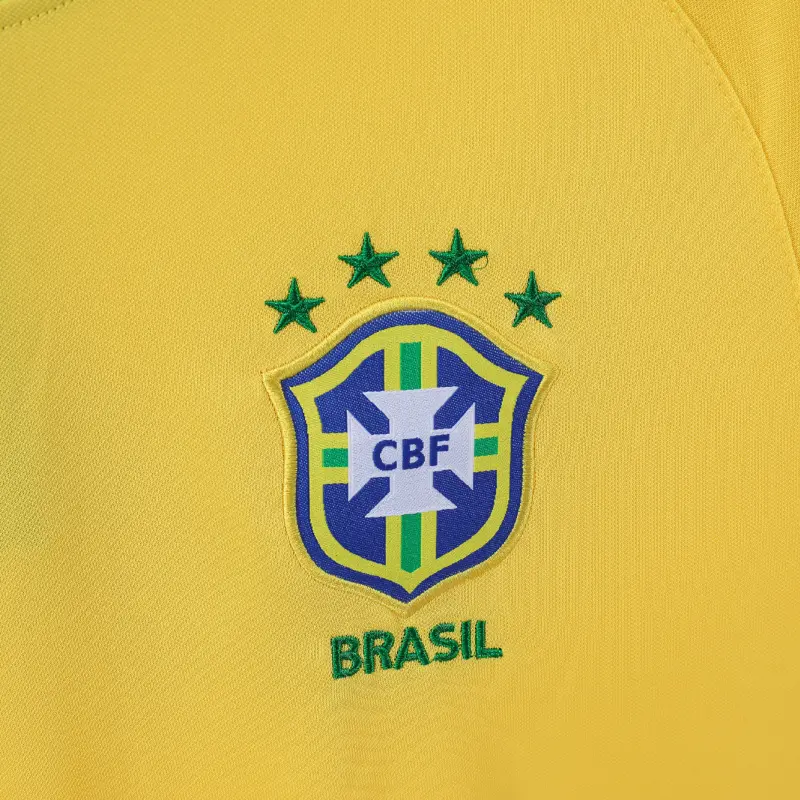 Camiseta Brasil 2000 Home Retro Amarillo