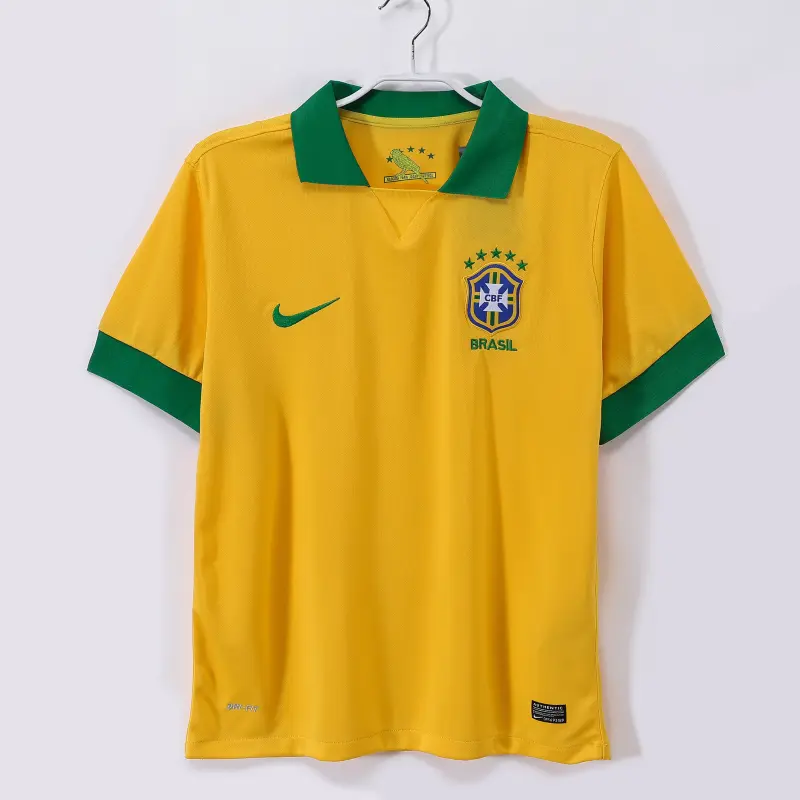 Camiseta Brasil 2013 Home Retro Amarillo