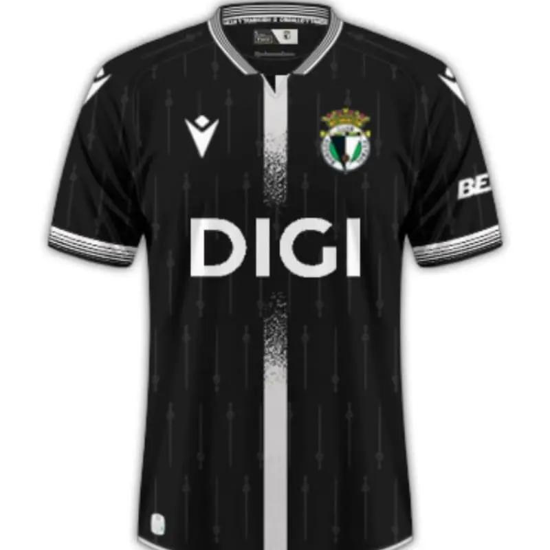 Camiseta Burgos CF 2025/2026 Away Negro/Blanco