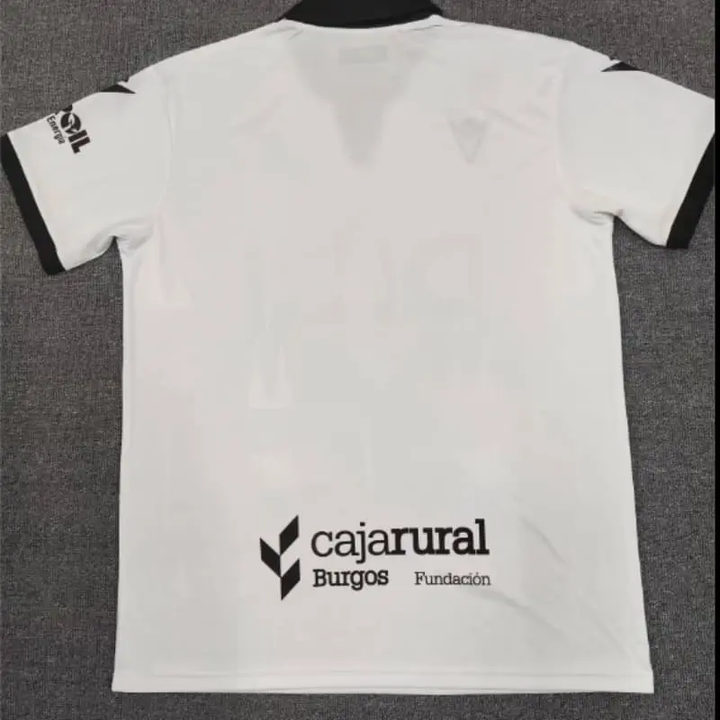 Camiseta Burgos CF 2025/2026 Home Blanco/Negro