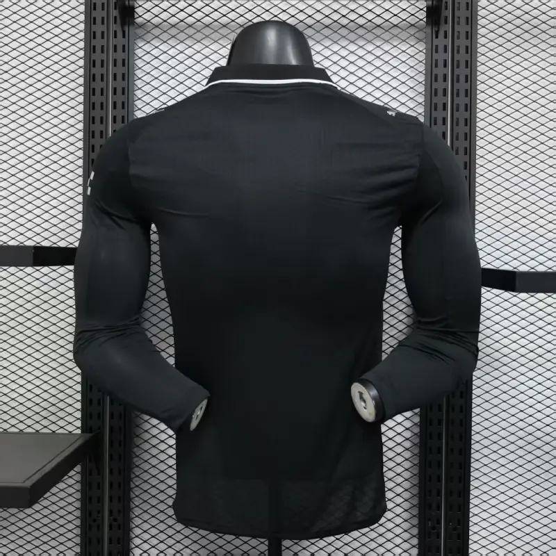 Camiseta Manchester City 2025/2026 Away ML Negro (EDICIÓN JUGADOR)