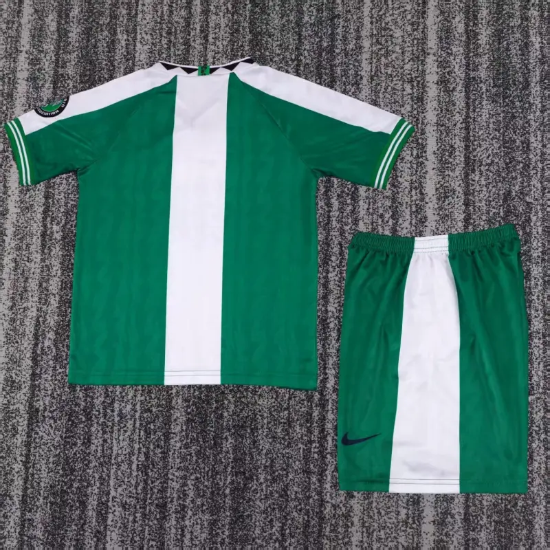 Camiseta Nigeria 1996 Home Retro Verde/Blanco Niño Kit