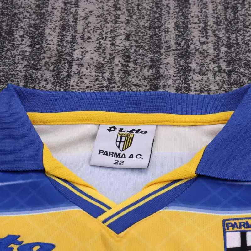 Camiseta Parma Calcio 1998/99 Home Retro Amarillo/Azul Niño Kit