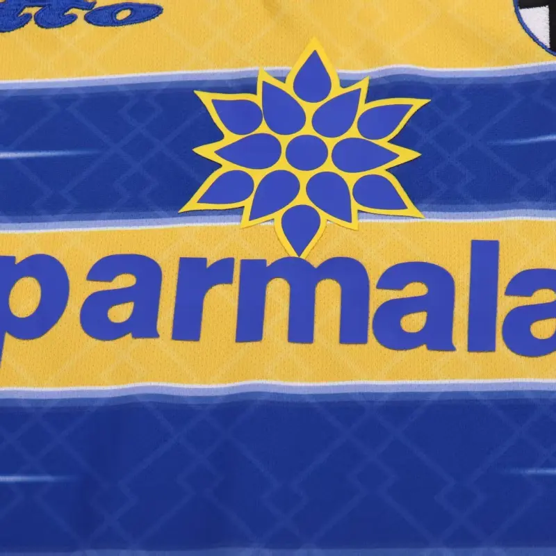 Camiseta Parma Calcio 1998/99 Home Retro Amarillo/Azul Niño Kit