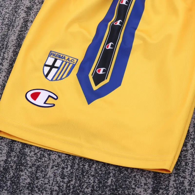 Camiseta Parma Calcio 1999/00 Home Retro Amarillo/Azul Niño Kit