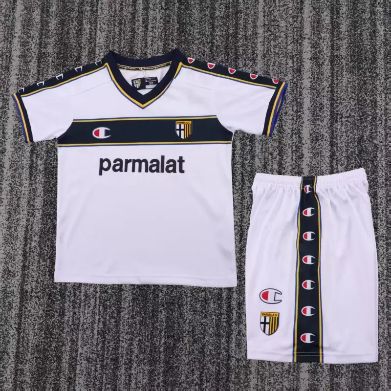 Camiseta Parma Calcio 2002/03 Home Retro Blanco Niño Kit