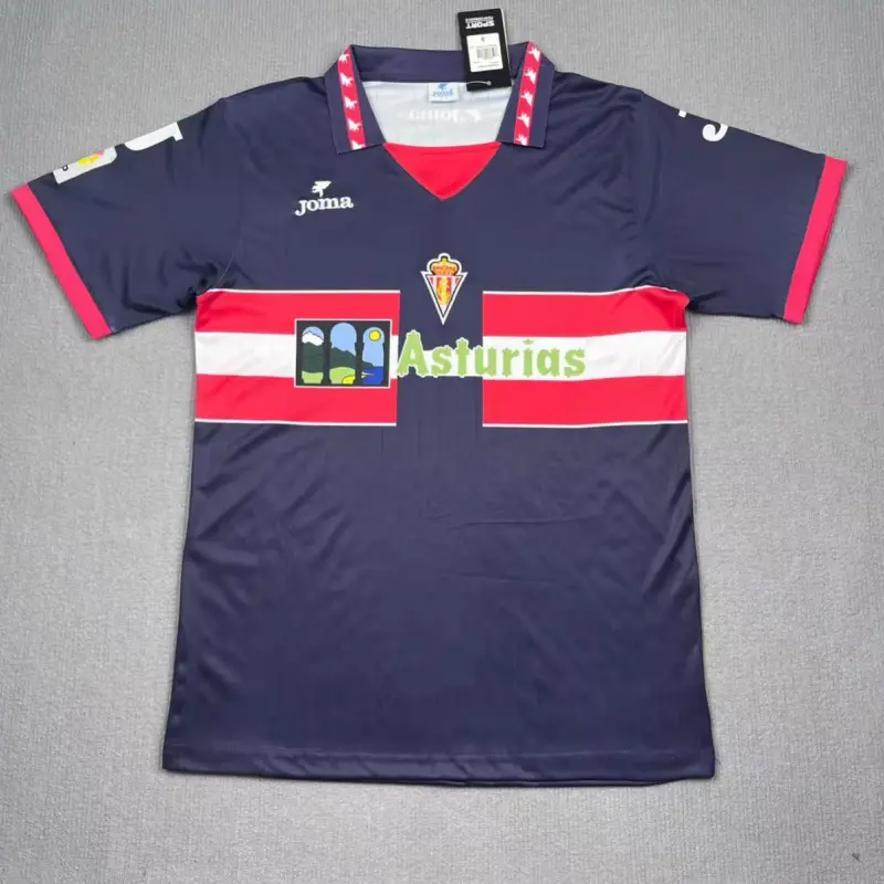 Camiseta Sporting de Gijón 1996/97 Third Retro Azul Marino