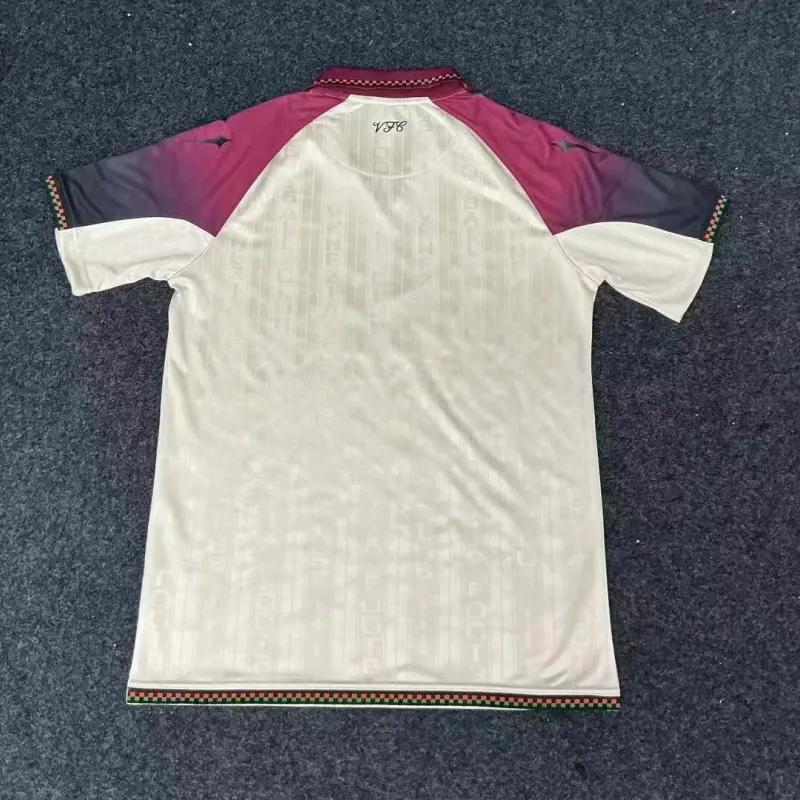 Camiseta Venezia FC 2025/2026 Away Beige/Rojo Oscuro
