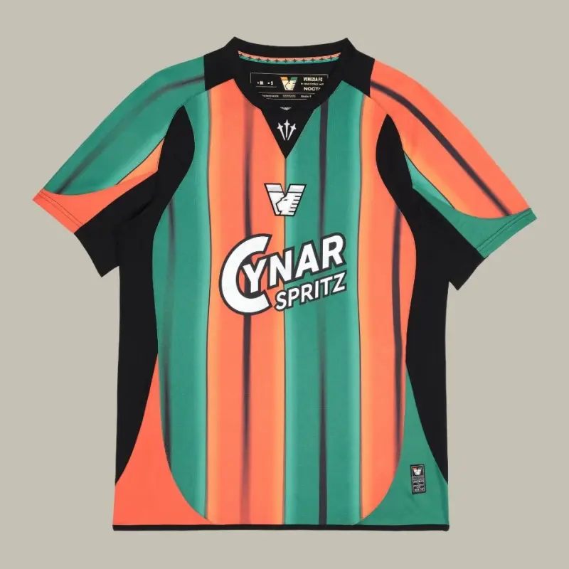 Camiseta Venezia FC 2025/2026 Third Naranja/Verde/Negro
