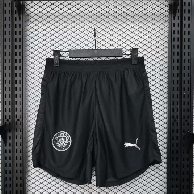 Pantalón Corto Manchester City 2025/2026 Away Negro (EDICIÓN JUGADOR)