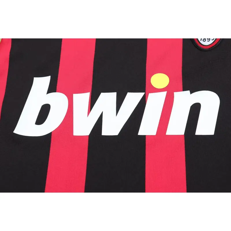 Camiseta AC Milan 2006/07 Home Retro ML Rojo/Negro Niño Kit