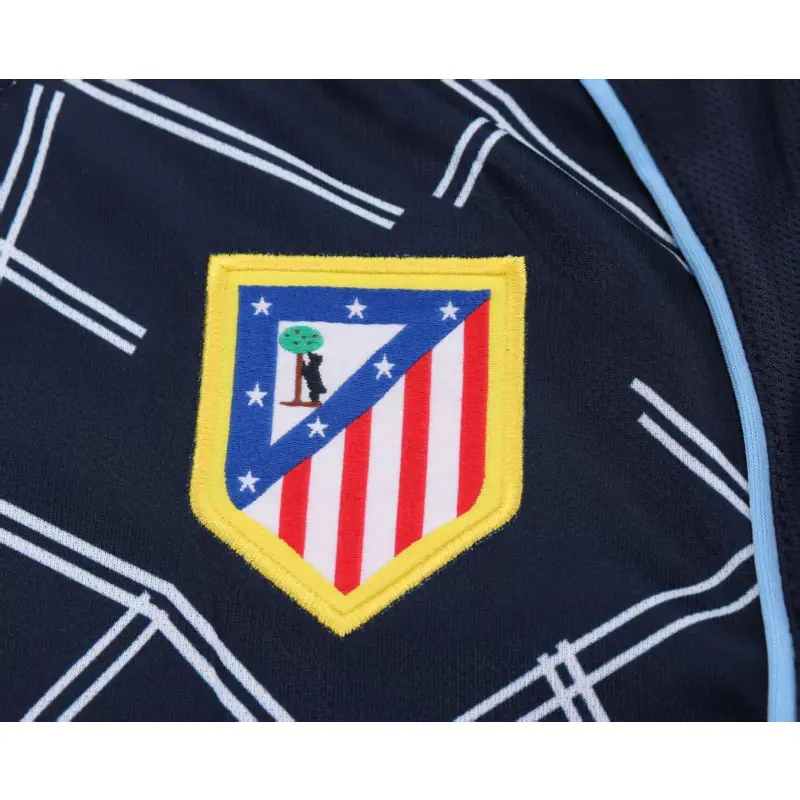 Camiseta Atlético de Madrid 2004/05 Away Retro ML Azul Marino Niño Kit