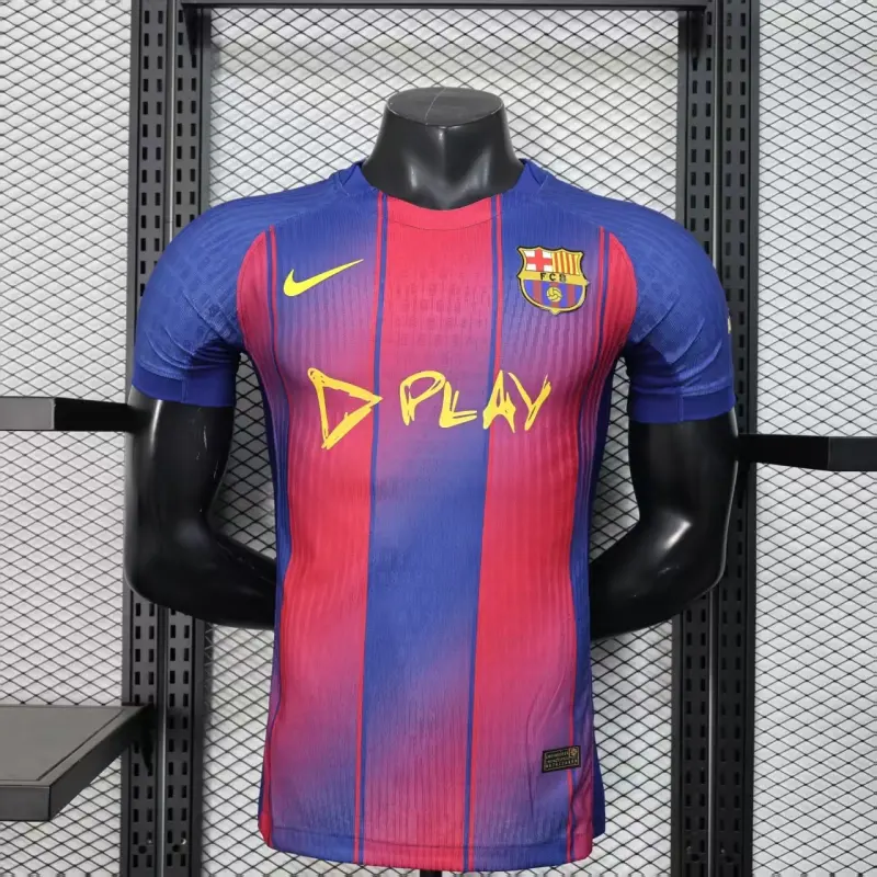 Camiseta Barcelona x Ed Sheeran 2025/2026 Home Azul/Rojo (EDICIÓN JUGADOR)
