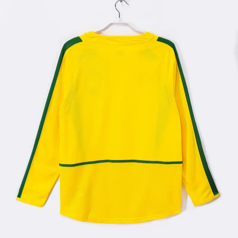 Camiseta Brasil 2002 Home Retro ML Amarillo