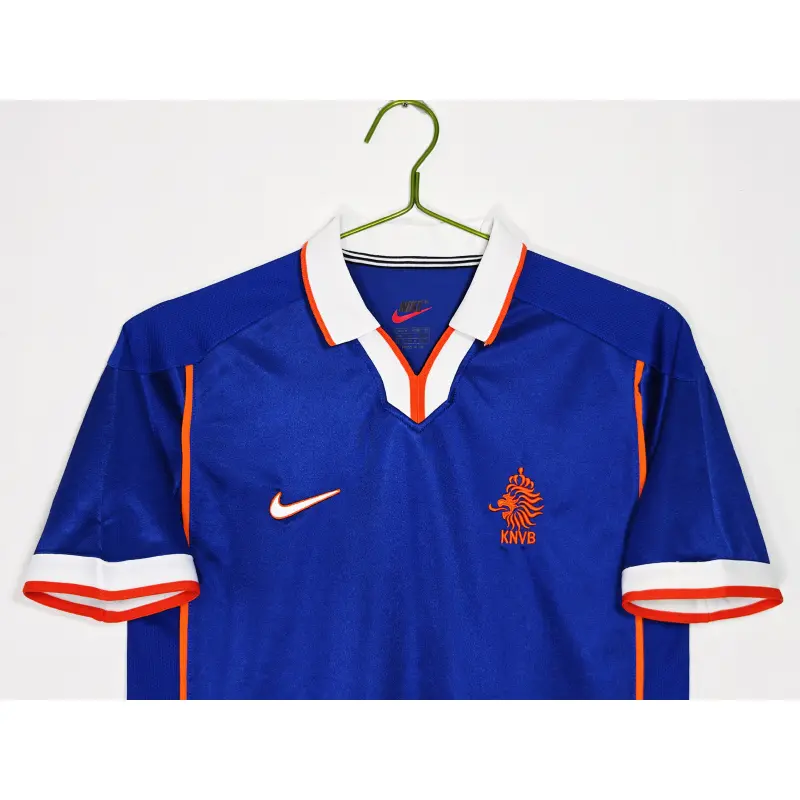 Camiseta Holanda 1998 Away Retro Azul