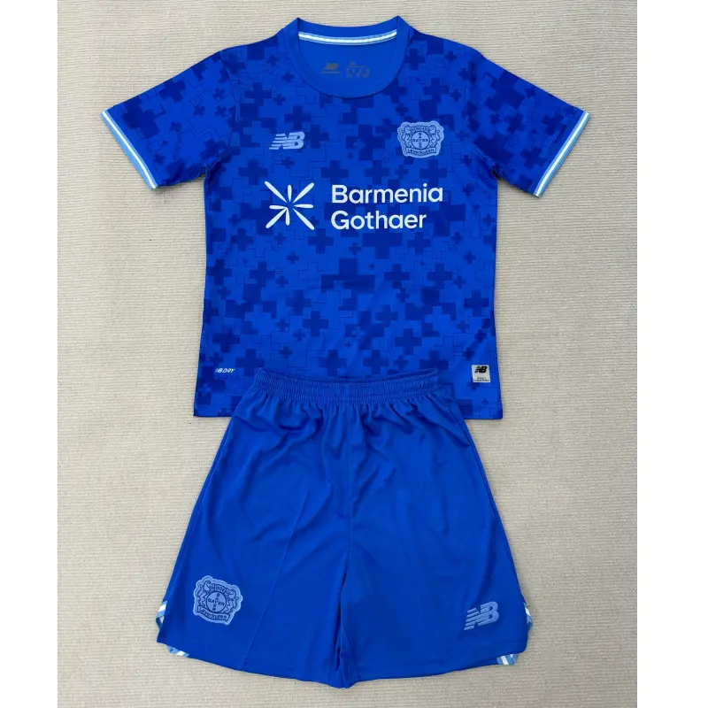 Camiseta Leverkusen 2025/2026 Third Azul Niño Kit