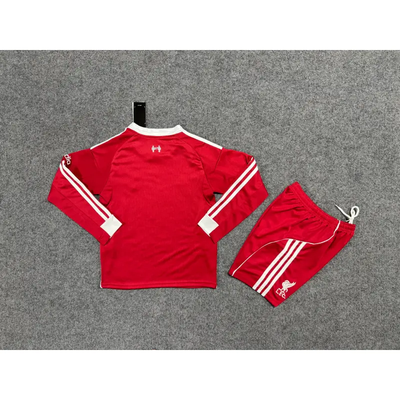 Camiseta Liverpool 2025/2026 Home ML Rojo Niño Kit