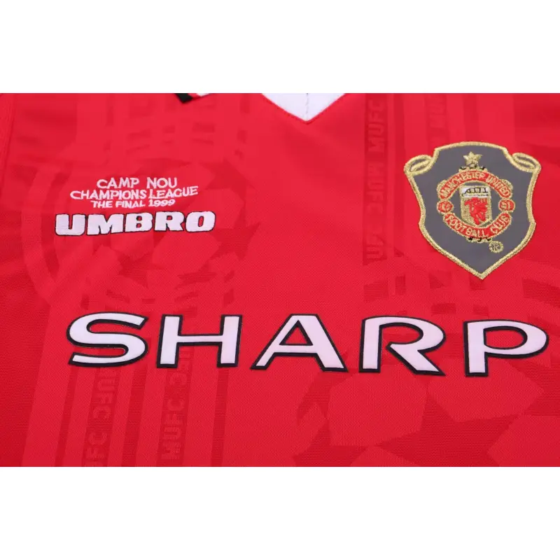 Camiseta Manchester United 1999/00 Home Retro Rojo Niño Kit