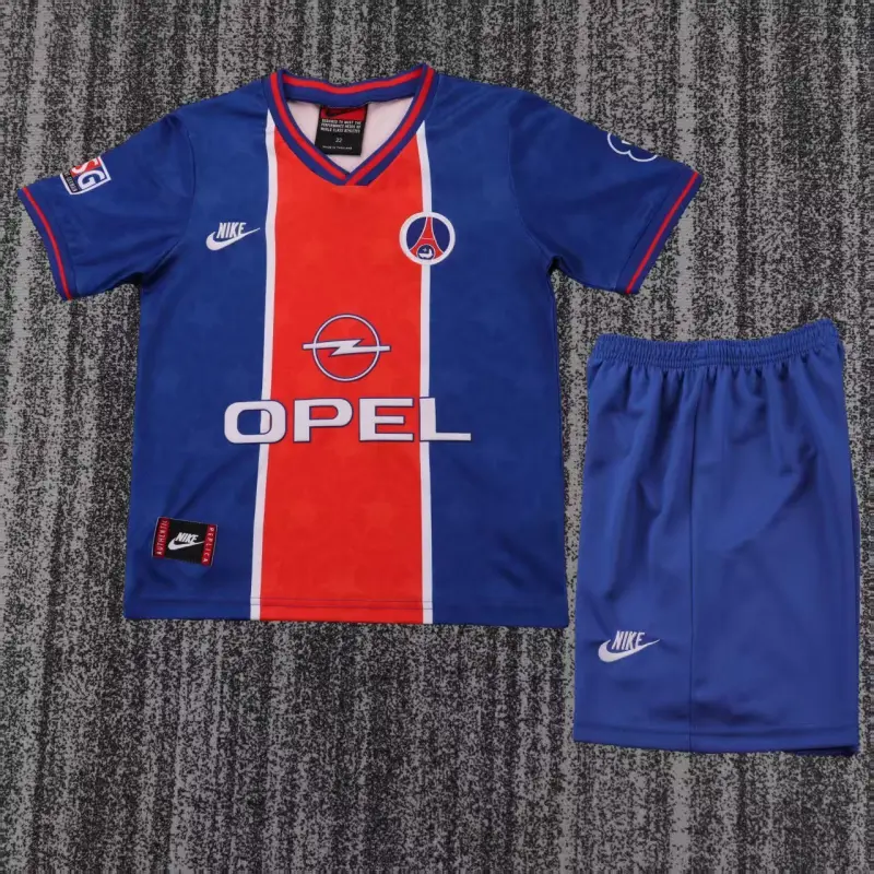 Camiseta PSG 1995/96 Home Retro Azul/Rojo Niño Kit