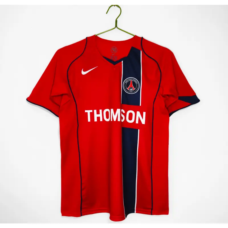 Camiseta PSG 2004/05 Away Retro Rojo Camiseta PSG 2004/05 Away Retro Rojo