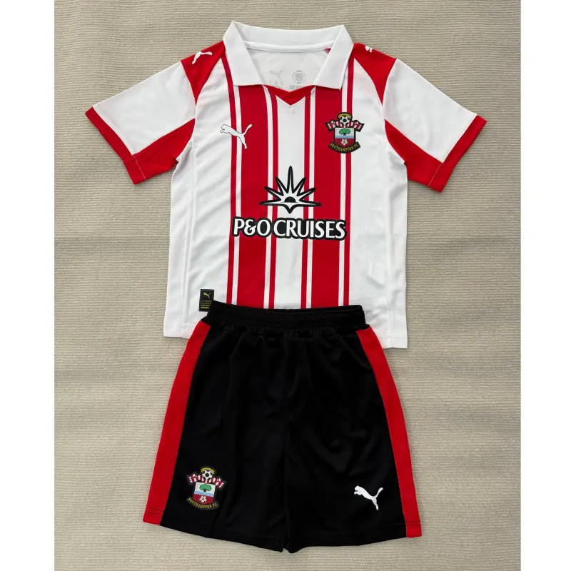 Camiseta Southampton 2025/2026 Home Rojo/Blanco Niño Kit Camiseta Southampton 2025/2026 Home Rojo/Blanco Niño Kit