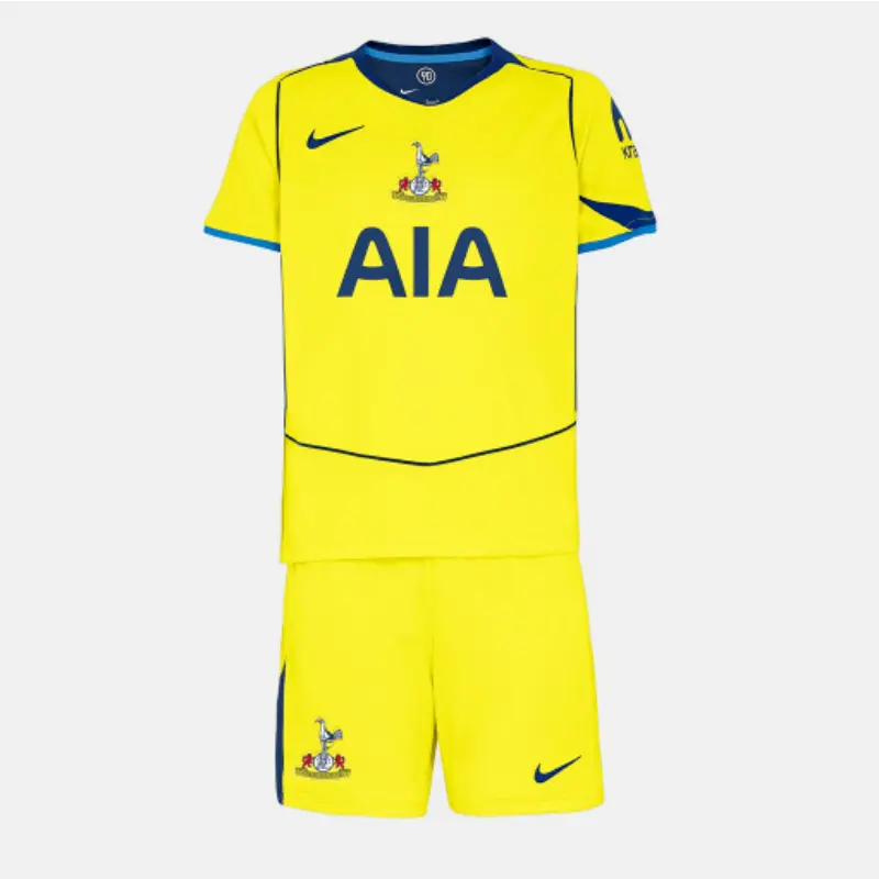 Camiseta Tottenham Hotspur 2025/2026 Third Amarillo Niño Kit Camiseta Tottenham Hotspur 2025/2026 Third Amarillo Niño Kit