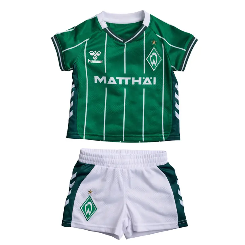 Camiseta Werder Bremen 2025/2026 Home Verde/Blanco Niño Kit