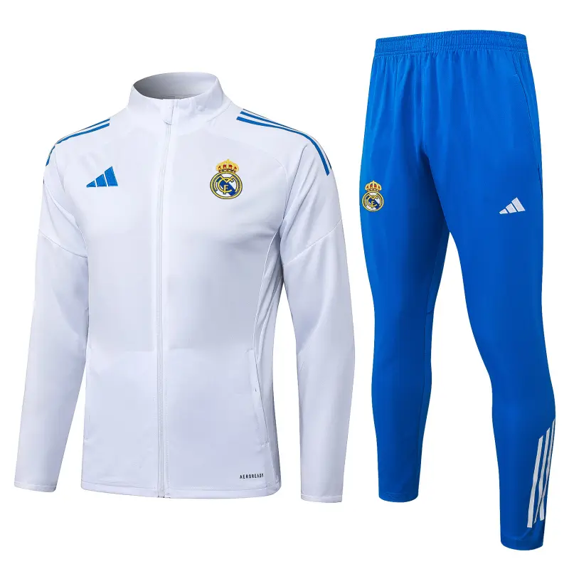 Chandal Real Madrid 2025/2026 Blanco/Azul Chandal Real Madrid 2025/2026 Blanco/Azul