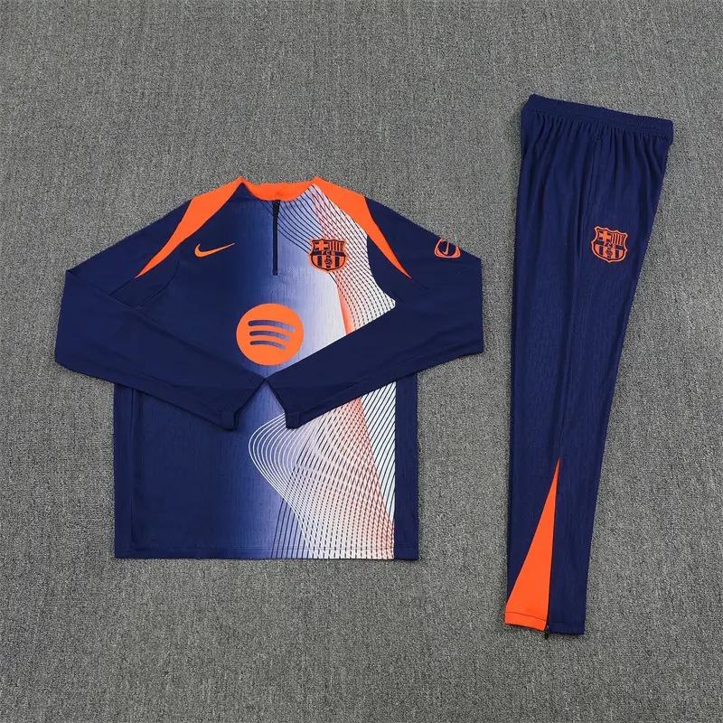 Sudadera De Entrenamiento Barcelona 2025/2026 Azul/Naranja