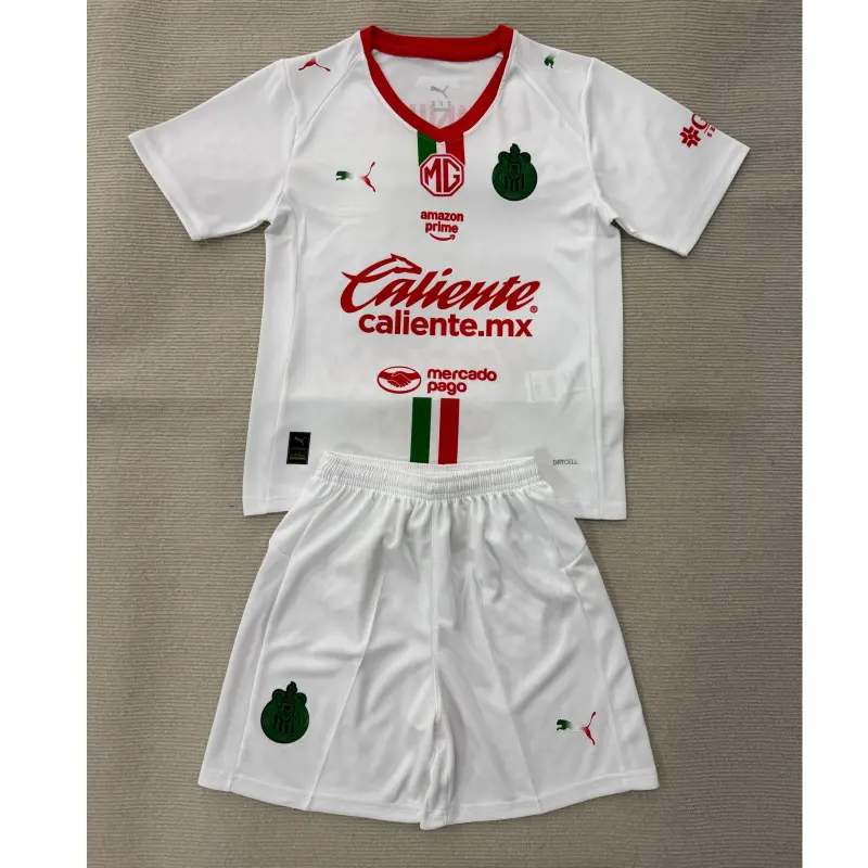 Camiseta Chivas 2025/2026 Away Blanco Niño Kit