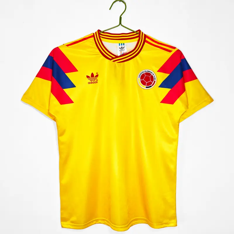 Camiseta Colombia 1990 Home Retro Amarillo