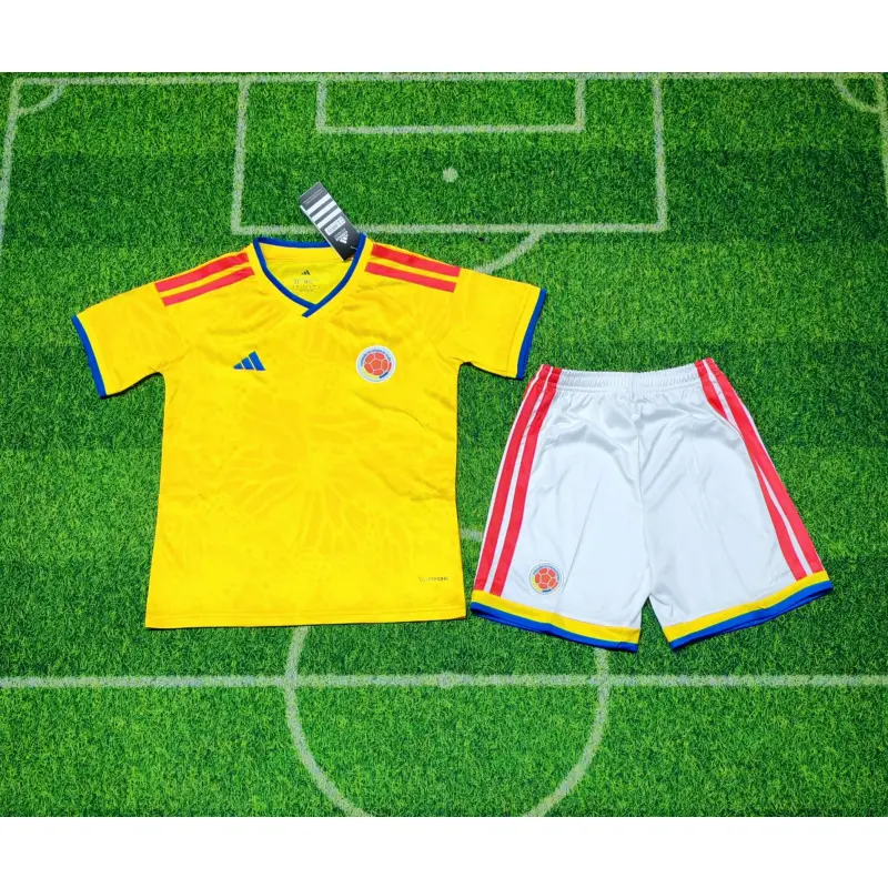 Camiseta Colombia 2026 Amarillo Niño Kit