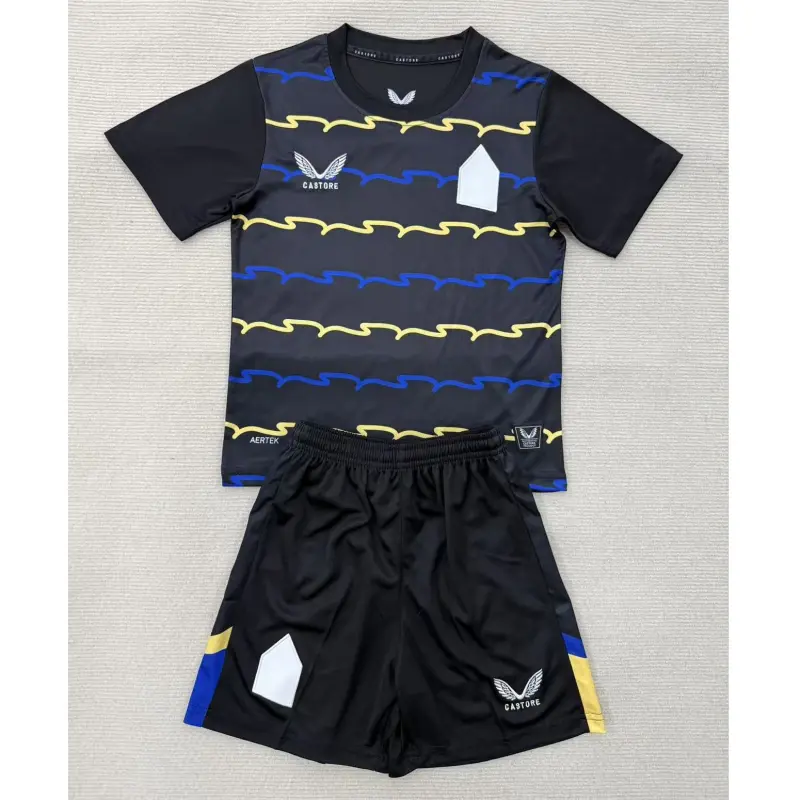 Camiseta Everton FC 2025/2026 Third Negro Niño Kit