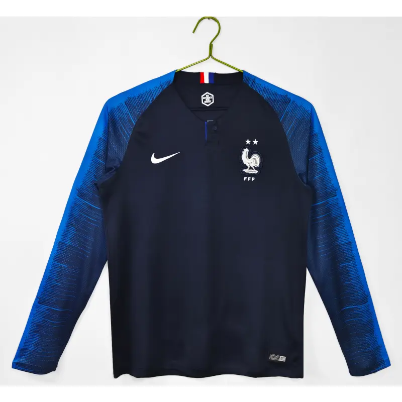 Camiseta Francia 2018 Home Retro ML Azul Copa Mundial