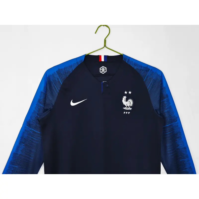 Camiseta Francia 2018 Home Retro ML Azul Copa Mundial