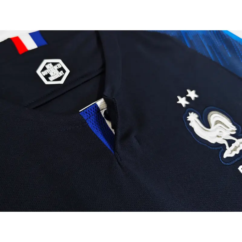 Camiseta Francia 2018 Home Retro ML Azul Copa Mundial
