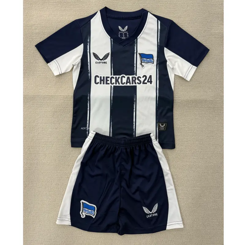 Camiseta Hertha Berlin 2025/2026 Home Azul/Blanco Niño Kit