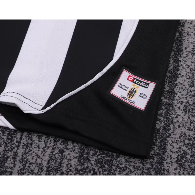 Camiseta Juventus 2002/03 Home Retro Blanco/Negro Niño Kit