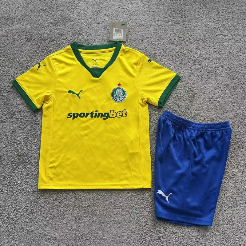 Camiseta Palmeiras 2025/2026 Third Amarillo Niño Kit