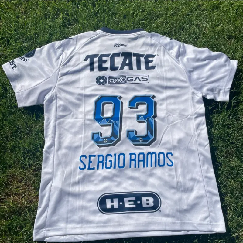 Camiseta SERGIO RAMOS 93 Monterrey 2025/2026 Away Blanco