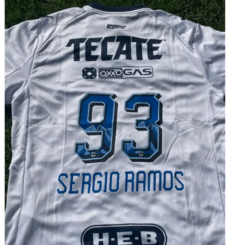 Camiseta SERGIO RAMOS 93 Monterrey 2025/2026 Away Blanco