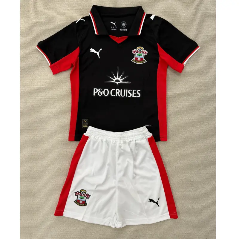 Camiseta Southampton 2025/2026 Third Negro Niño Kit