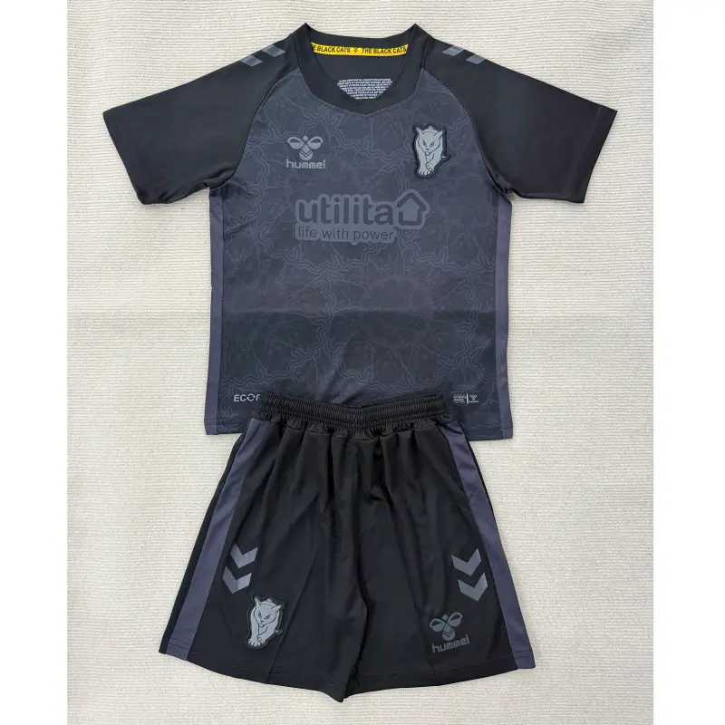 Camiseta Sunderland AFC 2025/2026 Third Negro Niño Kit